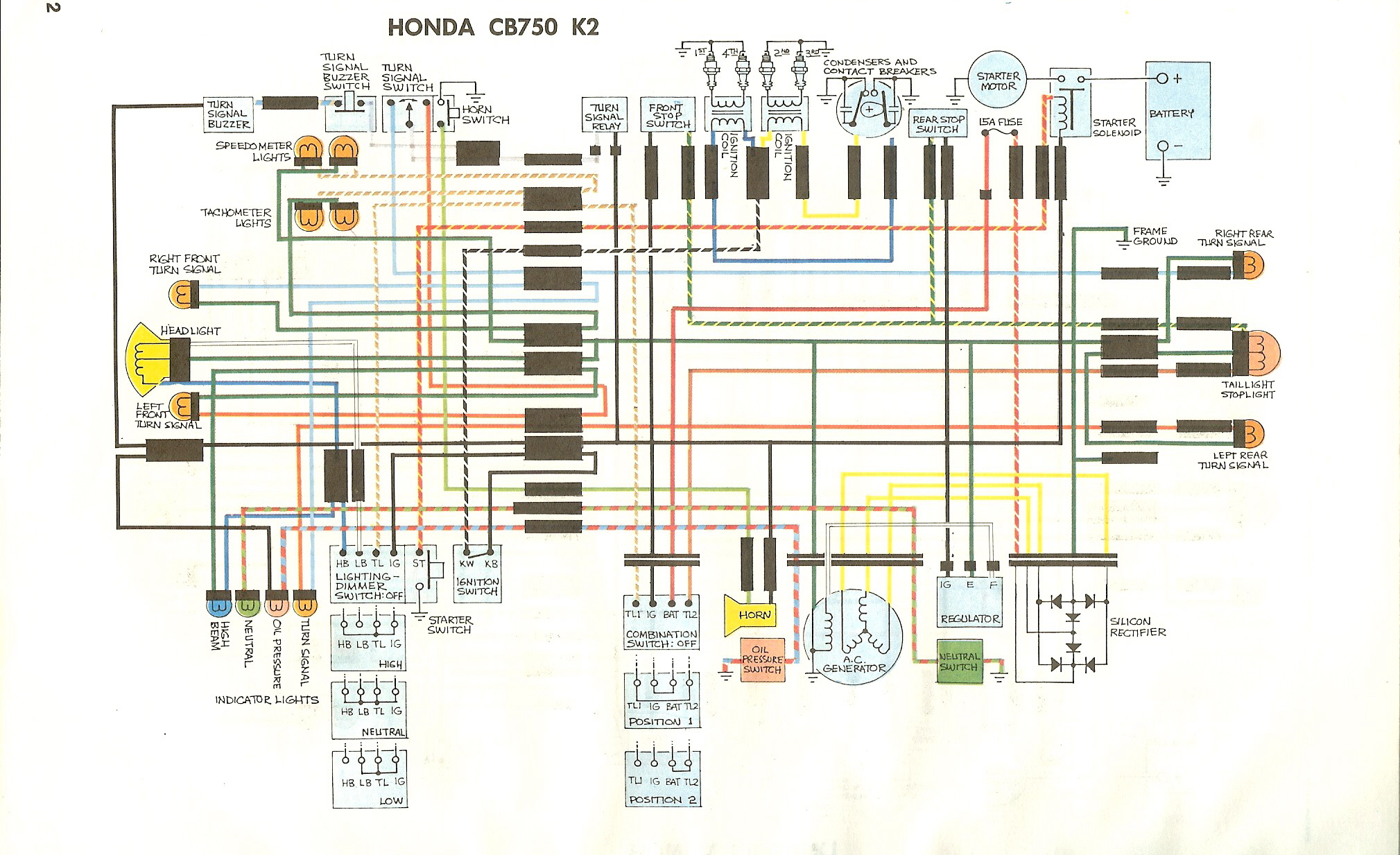 1971 Honda cb350 wiring diagram #4